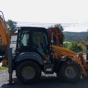 foto Mecalac TLB990 joystick backhoe loader plates