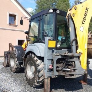 foto Mecalac TLB990 joystick backhoe loader plates