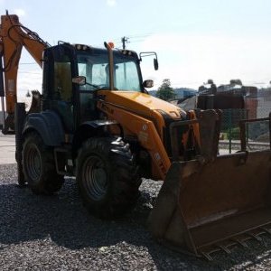 foto Mecalac TLB990 joystick backhoe loader plates